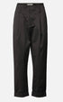 Rabens Saloner Raina cotton fusion pleat pants pirate black